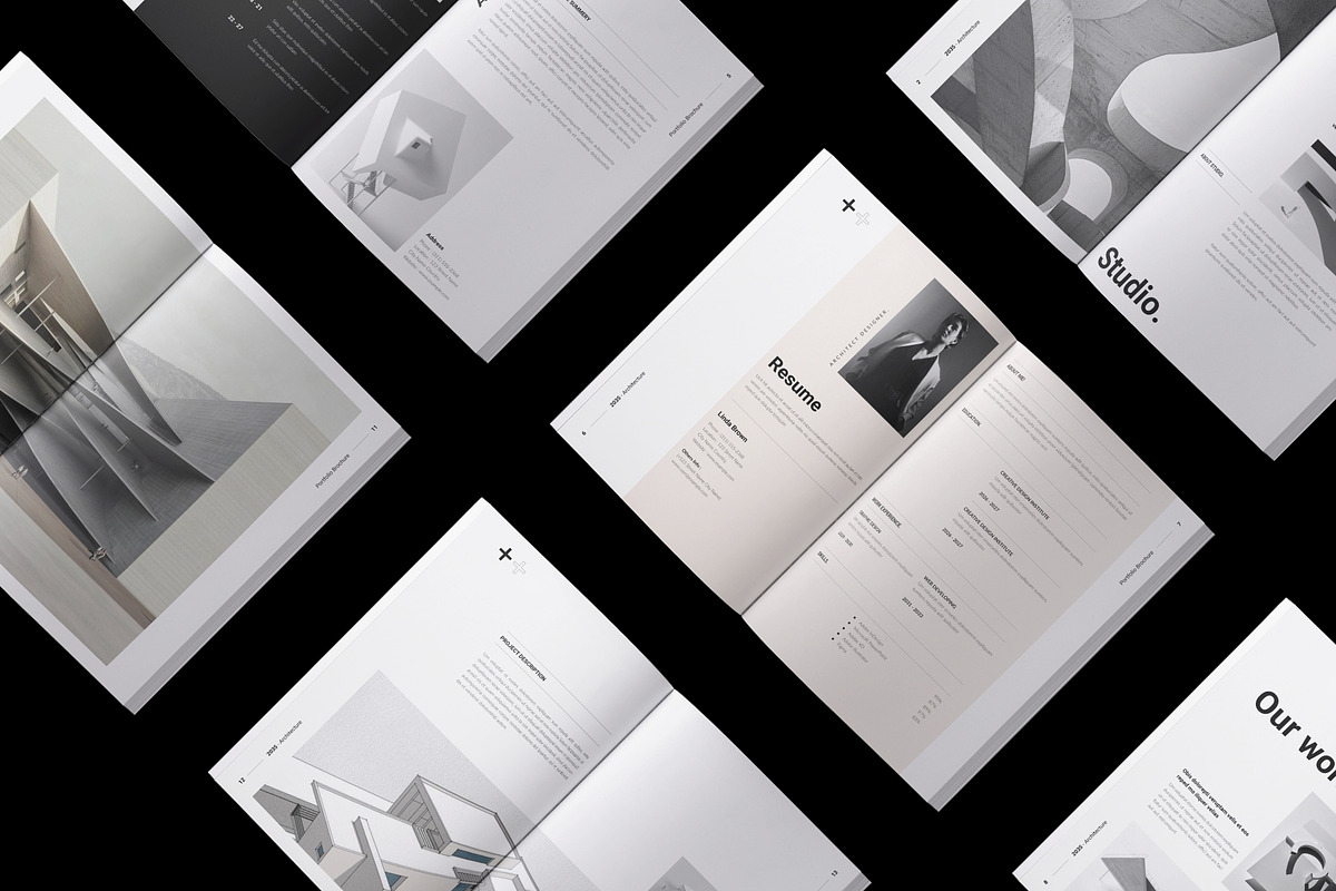 Architecture Portfolio Template, a Brochure Template by TemplateFolio-Shop (Photo 2 of 15)