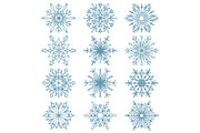 Snowflakes icon collection, a Pattern Graphic by RODINA (Thumbnail 1 of 3)
