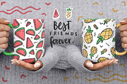 Summer lover kit! +80 elements, a Texture Illustration by Andrea De Oliveira (Thumbnail 4 of 8)