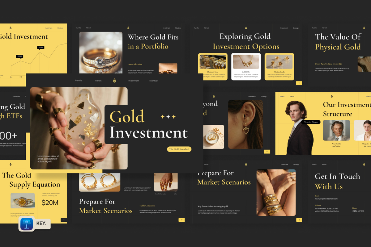 Gold Investment Keynote, a Presentation Template by Loin Studio (Photo 1 of 4)