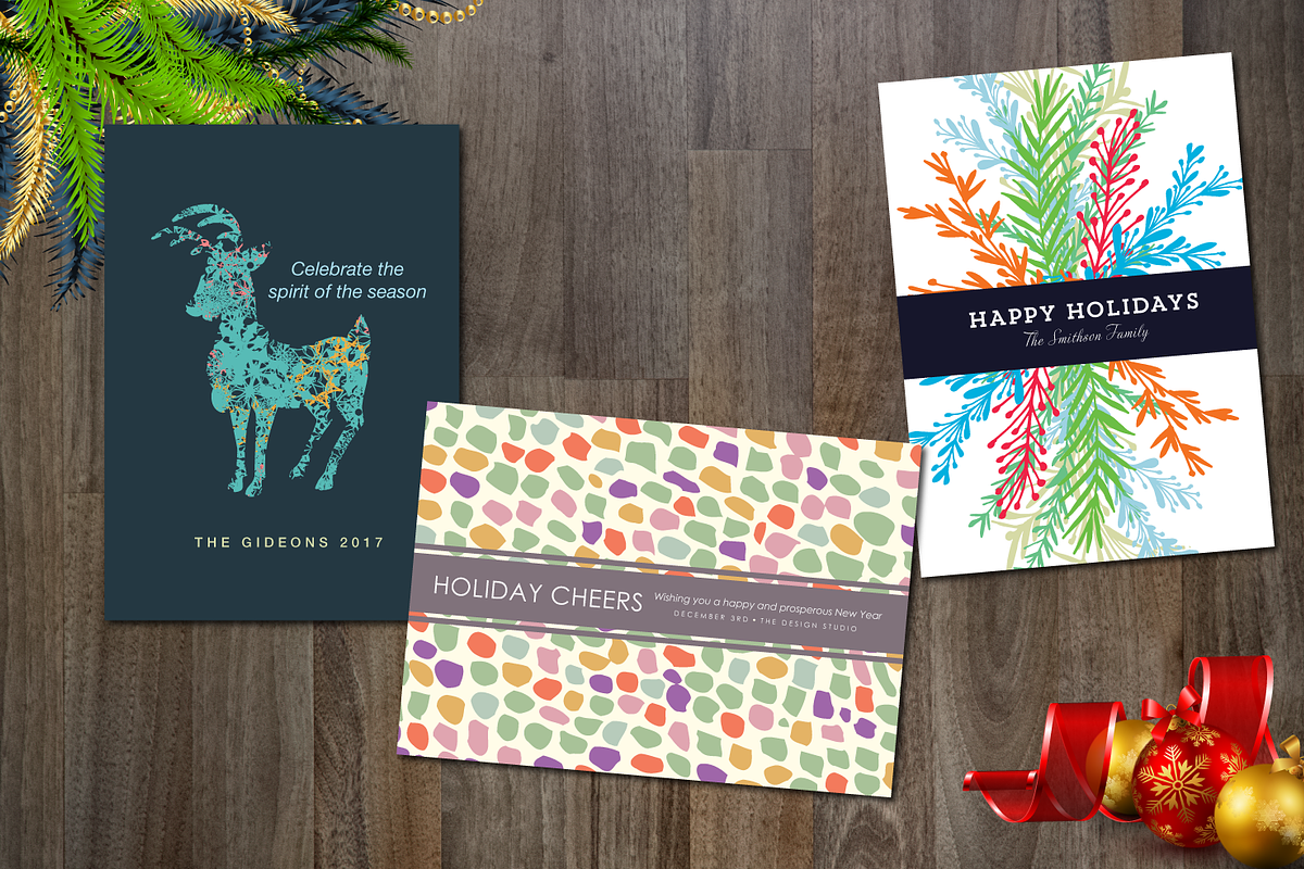 9 Holiday Cards (Black Friday Sale), a Card Template by aticnomar (Photo 4 of 5)
