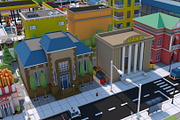 Low Poly City Town Pack, an Architecture 3D Model by multimedia4ds (Thumbnail 30 of 41)