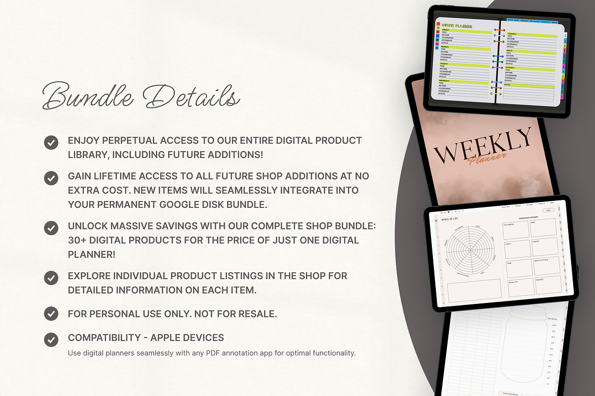 Bundle Updated Digital Planners, a Templates & Theme by Digital_Mind (Photo 9 of 10)