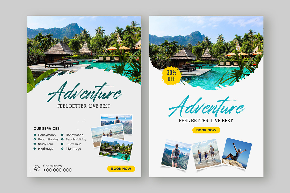 Travel Flyer Templates 13 Design, a Flyer Template by thefutive (Photo 6 of 7)