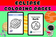Solar Eclipse Coloring Pages, a Templates & Theme by Premium Digital Templates (Thumbnail 1 of 3)