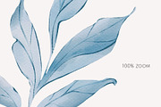 NAVY BLUE GARDEN watercolor flowers, a Decorative Illustration by Yuliia Lashevska (Thumbnail 12 of 14)