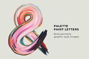 Palette Paint Letters, an Object Graphic by Design Assets (Thumbnail 1 of 8)