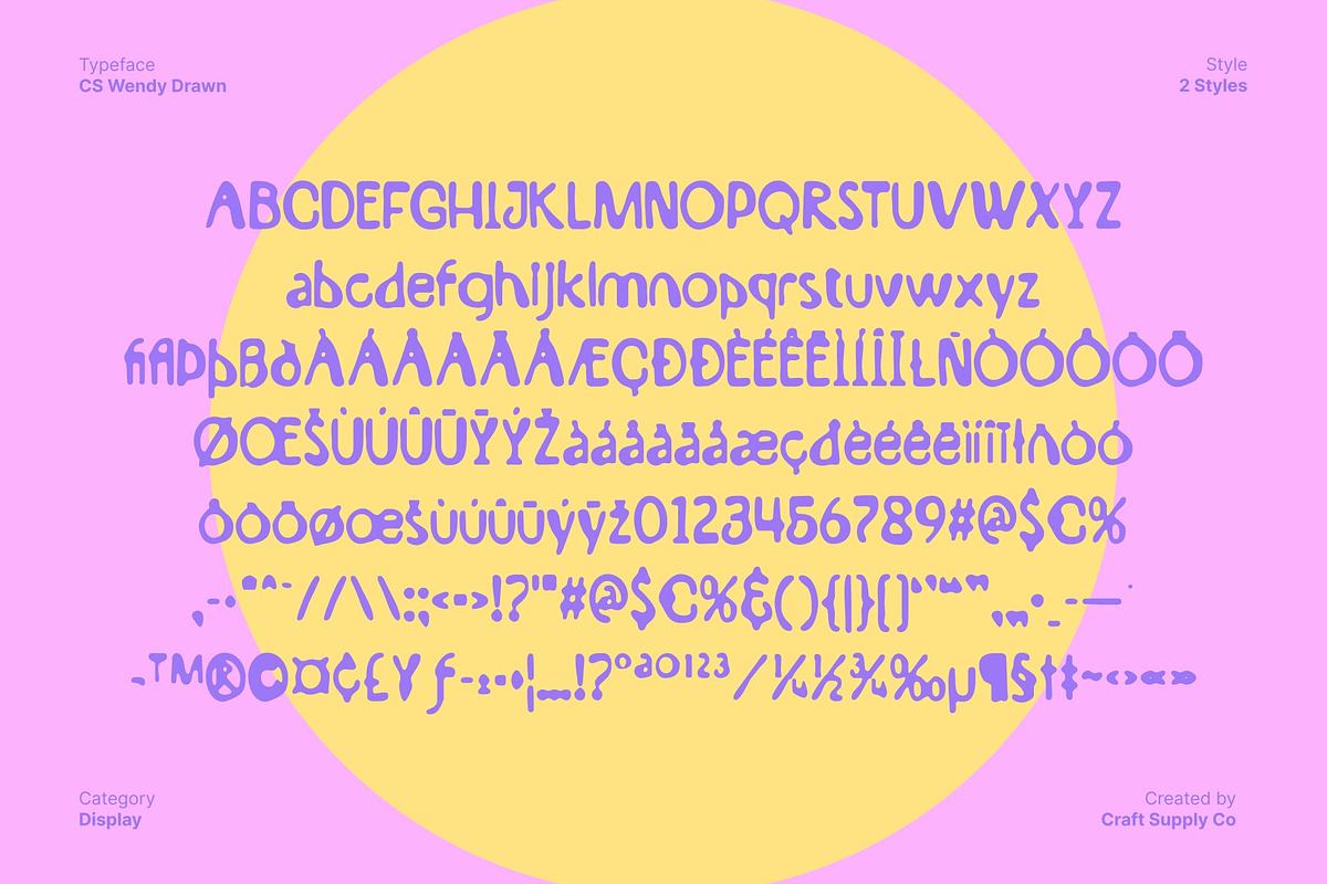 CS Wendy Drawn, a Handwritten Font by Craft Supply Co. (Photo 8 of 8)