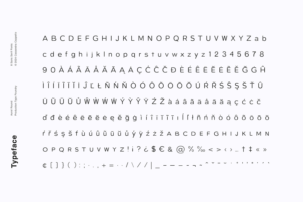 Aurel Round–An Open Sans Serif Type, a Sans Serif Font by Cassandra Cappello (Photo 6 of 6)