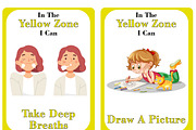 Zones of Regulation Flash Card, an Education Illustration by DigitalsDesigns (Thumbnail 9 of 9)
