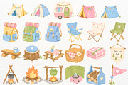 Camp Nursery Clipart Woodland Animal, a Seasonal Illustration by SugarCloudStudioArt (Thumbnail 7 of 7)