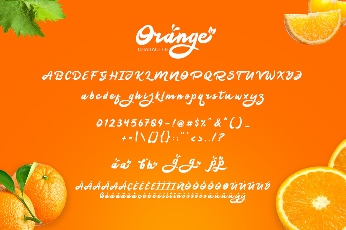 Orange Squash Script preview 8