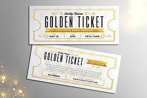 Golden Ticket, a Card Template by Aarley Kaiven