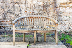 Old abandoned outdoor park bench, an Architecture Photo by BOOCYS