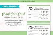 Plant Care Card Canva Template, a Design Template by Snapybiz (Thumbnail 3 of 8)