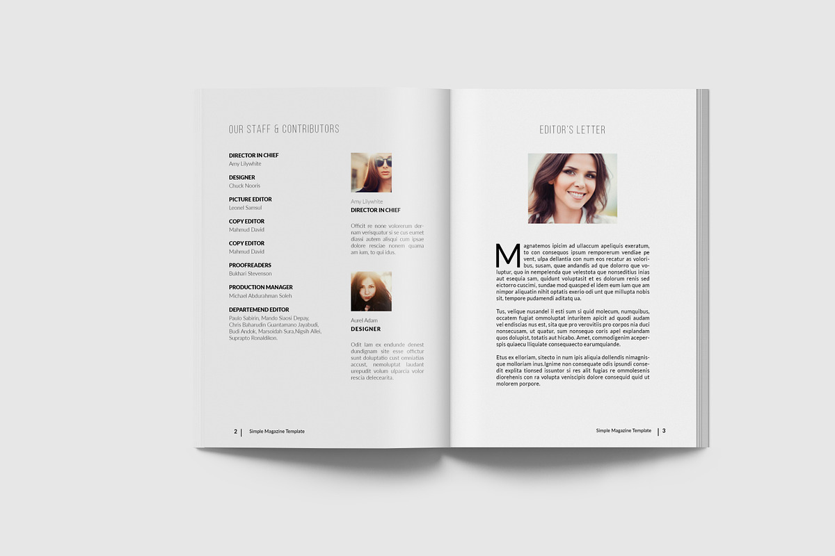 A5 Simple & Clean Magazine Template, a Magazine Template by Uloel Design (Photo 2 of 12)