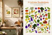 Farmers Market Clipart Naive Vector, a Food Illustration by SunnJaneArt (Thumbnail 6 of 18)