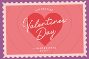 Valentines Day a Handwritten Script, a Script Font by arausidp (Thumbnail 1 of 5)