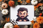 Cute cartoon Dracula. TShirt Sticker, an Animal Illustration by KENO Mascots (Thumbnail 7 of 10)