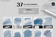 BUNDLE Watercolor Procreate Brushes, a Brush Add-On by Les Frolova (Thumbnail 4 of 17)