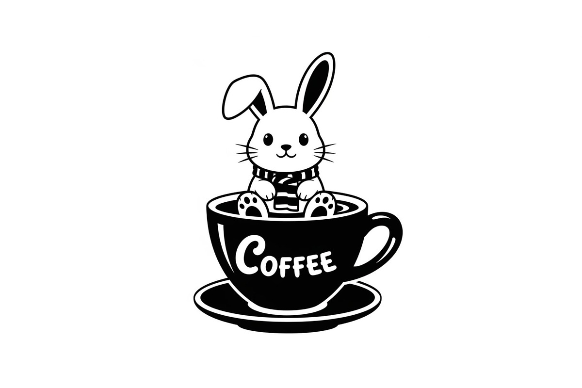 Cute Bunny Coffee Cup Vector Bundle, an Illustration by Designs_River (Photo 14 of 49)