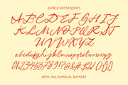 Sacred Notes Duo Whimsical Font, a Script Font by Letterhend Studio (Thumbnail 9 of 9)