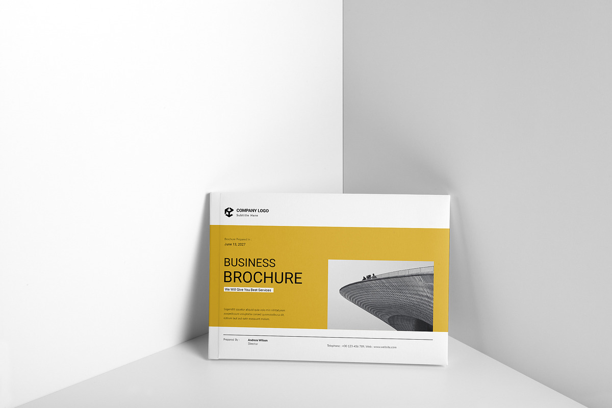 Business Brochure Template Landscape preview 6