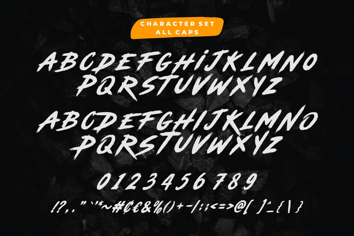 Cyber Brush Font!, a Handwritten Font by Burhan Afif (Photo 8 of 10)