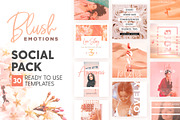 Blush Emotions - Social Pack, a Social Media Template by The Wedding Shop (Thumbnail 1 of 6)