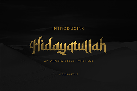 Hidayatullah, a Script Font by ARToni