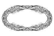 Nature Wreath Frame Vector Bundle, an Illustration by jahid234 (Thumbnail 45 of 51)
