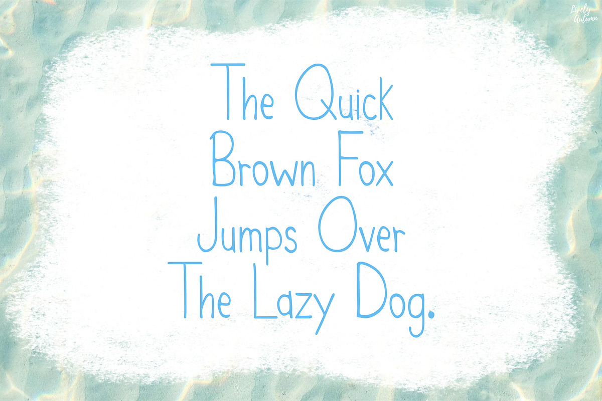 Serene Summer | Handwriting font, a Handwritten Font by LivelyAutumn11.11 (Photo 4 of 5)