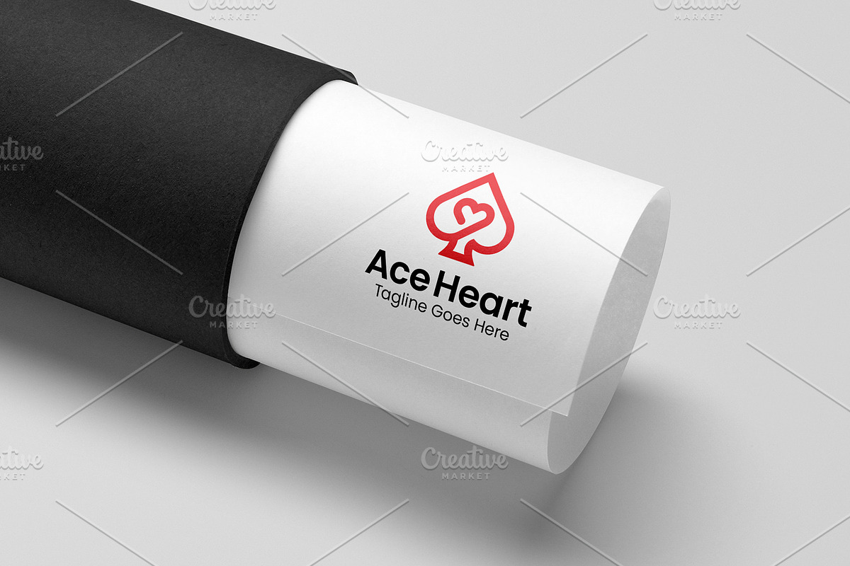 Ace Heart Logo Design Template, a Branding & Logo Template by Logo Lab (Photo 2 of 3)