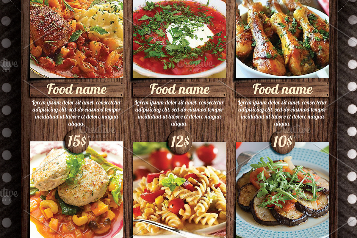 Food Delivery Flyer, a Flyer Template by CREATIVE DUDE (Photo 3 of 3)