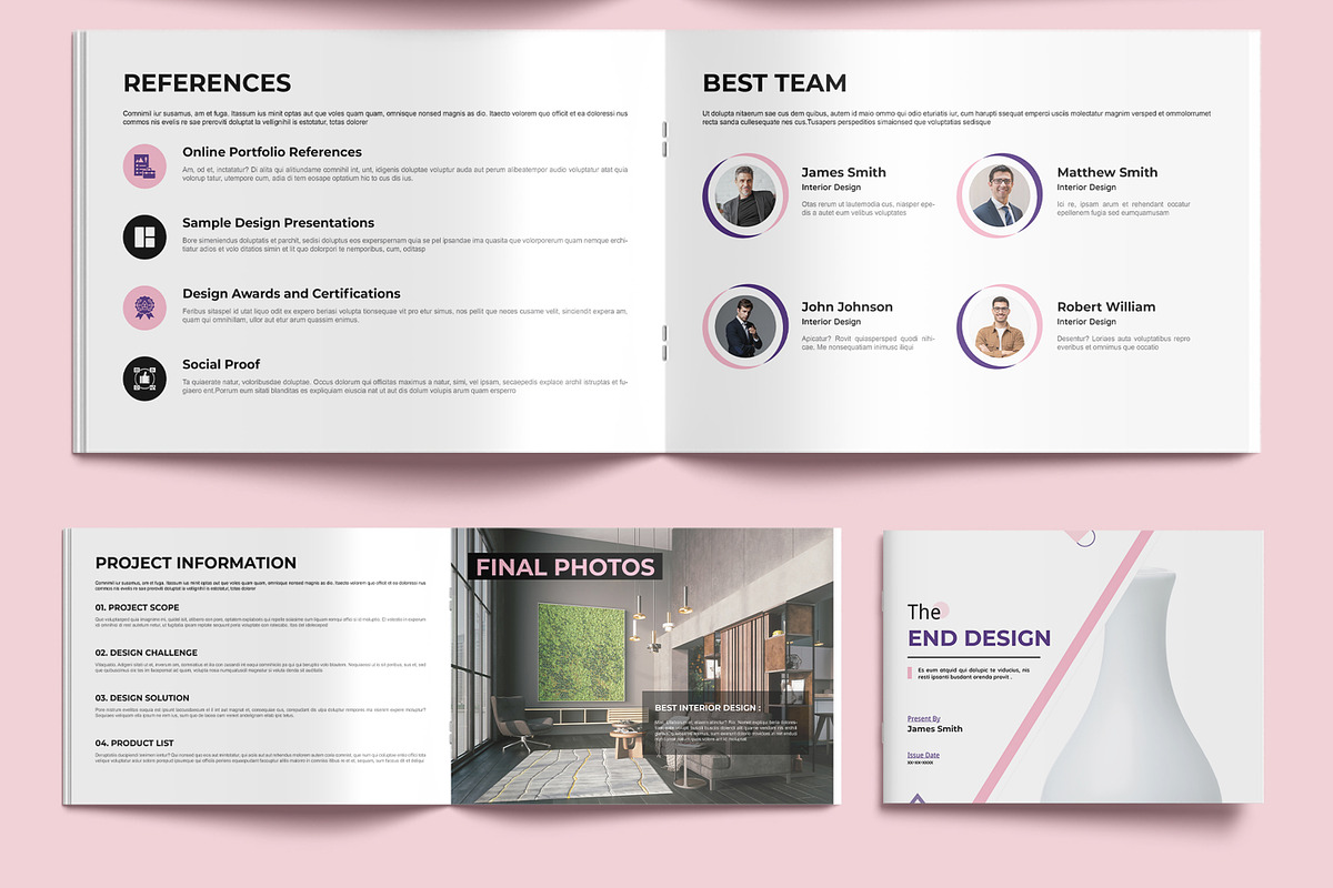 Interior Portfolio Layout, a Magazine Template by MightyDesign (Photo 6 of 9)