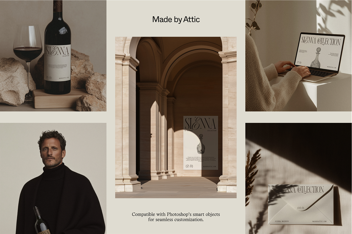 Sienna 10 Mockup Collection, a Packaging Mockup by Made by Attic (Photo 4 of 6)