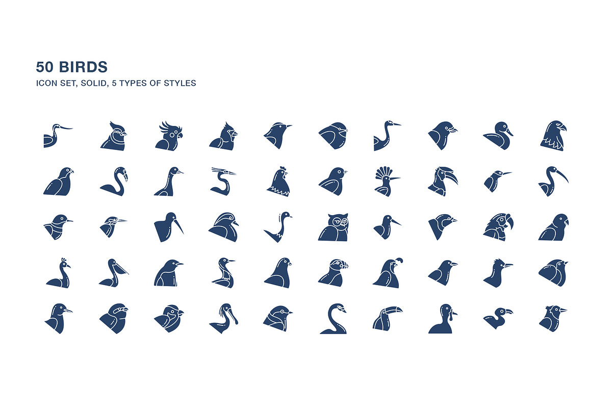 Birds icon set, an Icon by Icongeek26 (Photo 3 of 6)