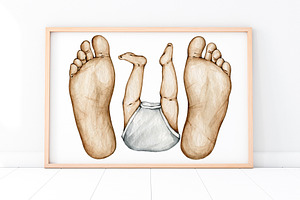 Father & Newborn Foots