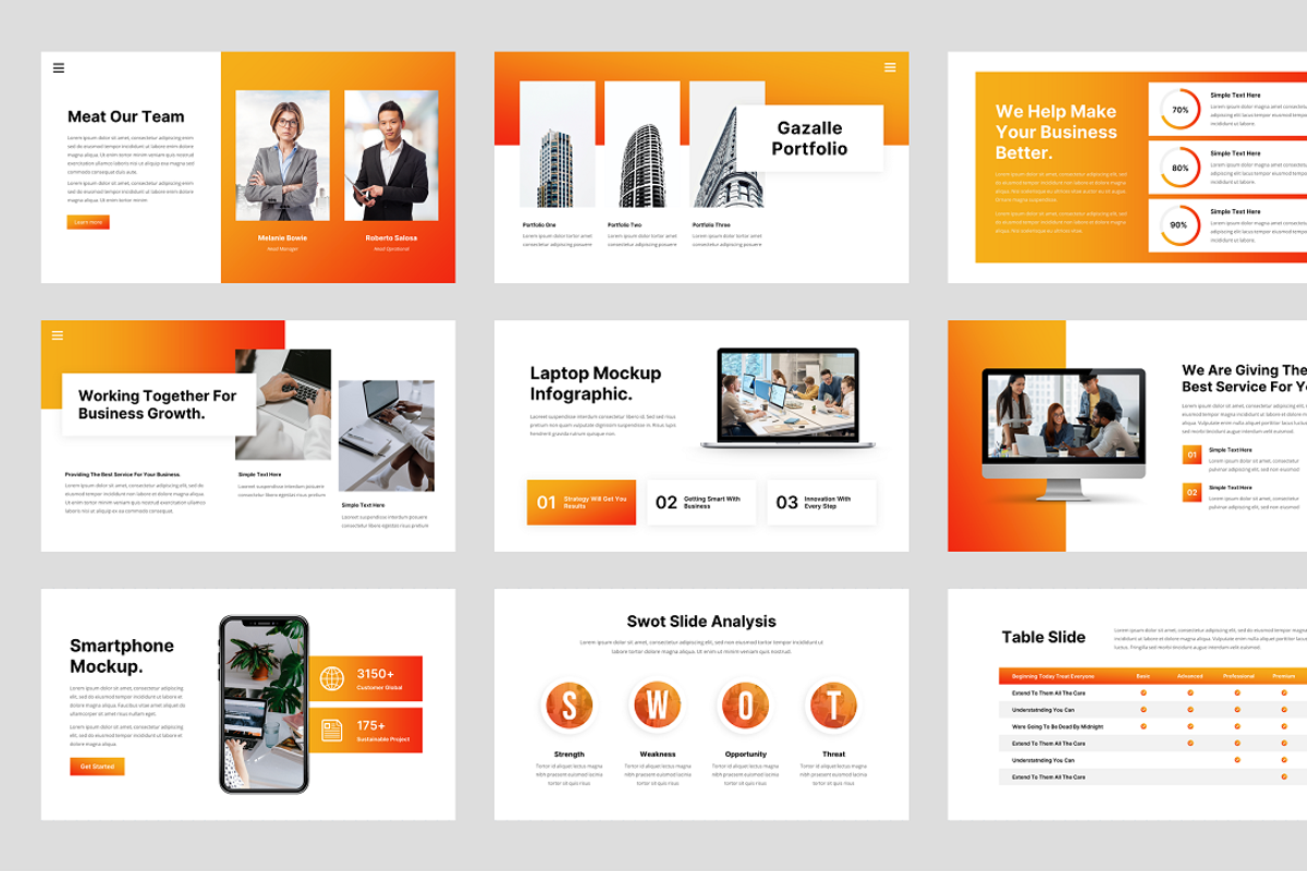 Company Business PowerPoint, a Presentation Template by Biwarastudio (Photo 4 of 5)