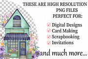 Parisian Spring Houses Watercolor Se, an Illustration by Daily.Designs (Thumbnail 2 of 8)
