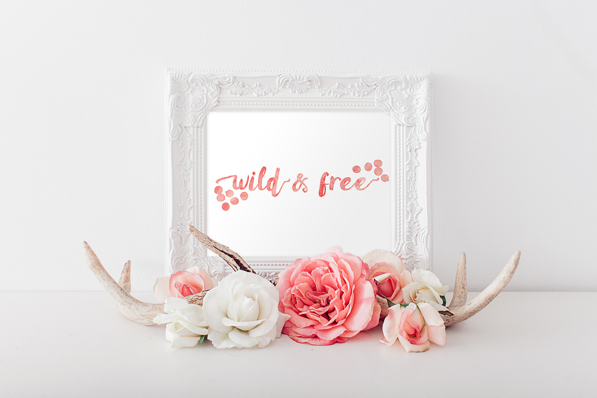 wild and free - printable art, a Stationery Template by Claire + Pierre Design