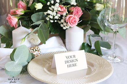 Elegant Place Card Mockup