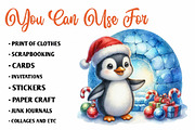 Watercolor Igloo Penguin Collection, a Seasonal Illustration by CreationArt (Thumbnail 5 of 7)