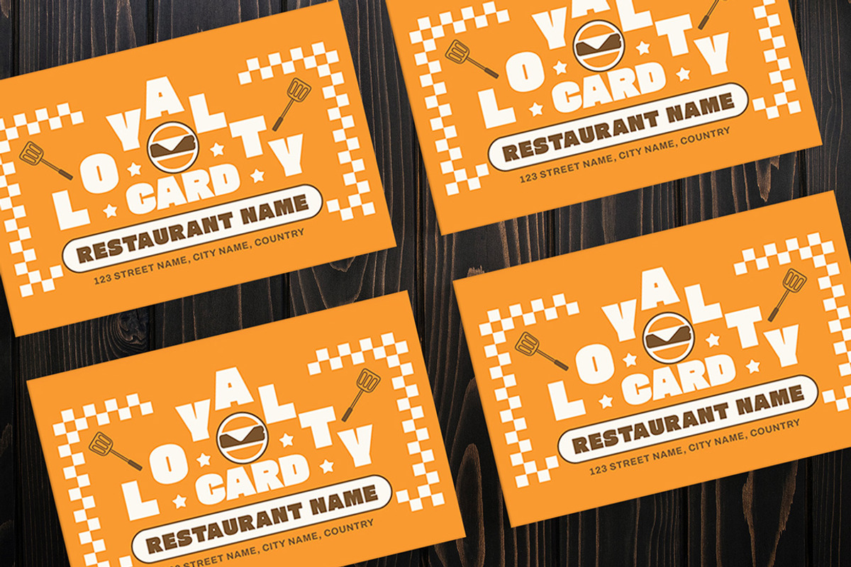 Burger Loyalty Card, a Card Template by Gumico Studio. (Photo 3 of 3)