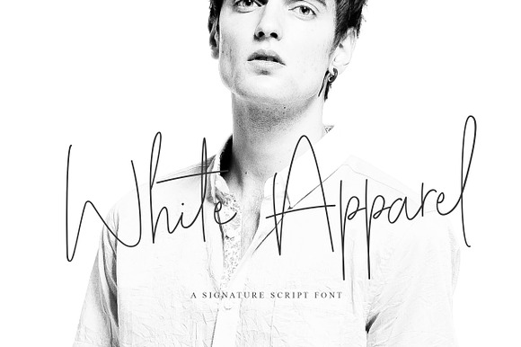 White Apparel | Script Font preview 7