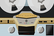 Vintage RCA Victor Recorder, an Object Illustration by Salt & Light Creative (Thumbnail 2 of 3)