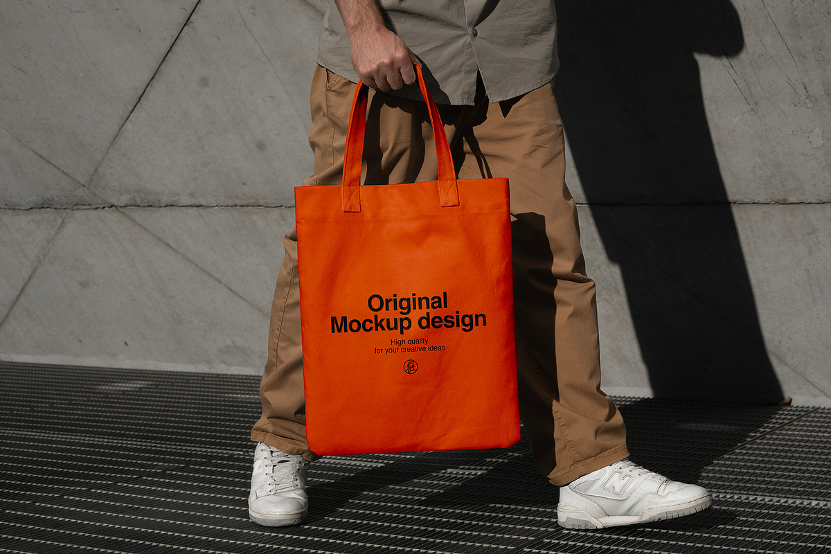 Tote Bag Mockup, a Merchandise Mockup by eezo (Photo 2 of 4)