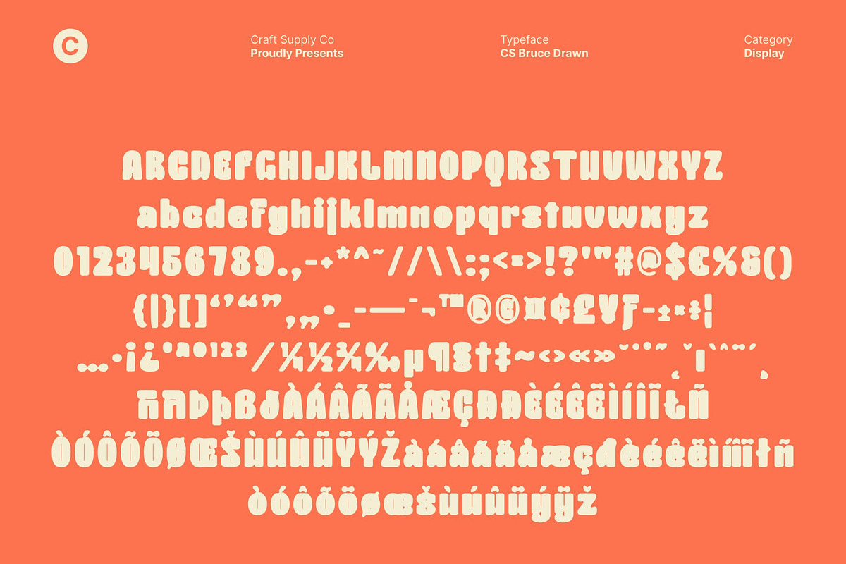 CS Bruce Drawn, a Sans Serif Font by Craft Supply Co. (Photo 8 of 8)