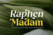Raphen Madam - Classic Elegant Serif, a Serif Font by Pandeka Studio (Thumbnail 1 of 12)