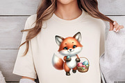 Cute Easter fox Clipart, an Illustration by DreamCafeArt (Thumbnail 5 of 5)